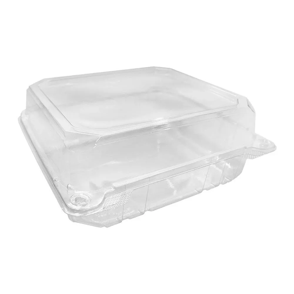 Karat 8''x8'' Pet Hinged Containers - 250 ct