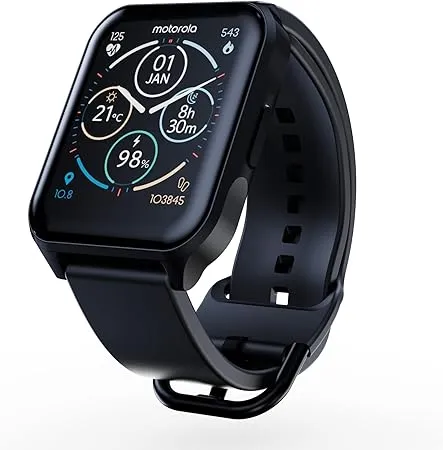 Moto Watch 70 Motorola - Phantom black - Reloj Inteligente con Banda - Silicona - Pantalla 1.69" - Bluetooth