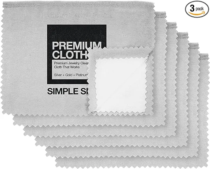 NEW Set of Premium Jewelry Cleaning Cloths - Best Polishing Cloth Solution 3