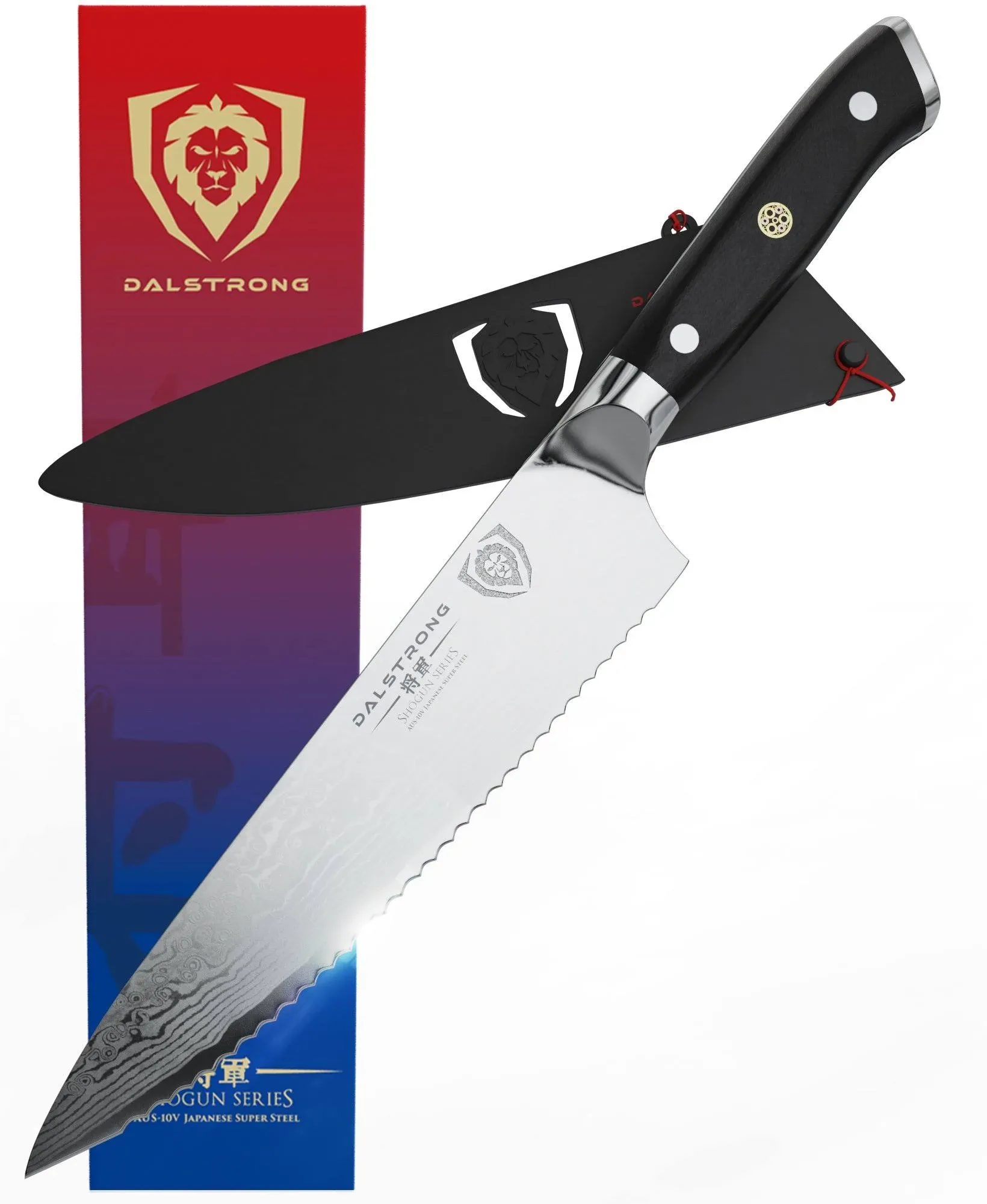 Serrated Chef\'s Knife 7.5" | Shogun Series | ELITE | Dalstrong ©