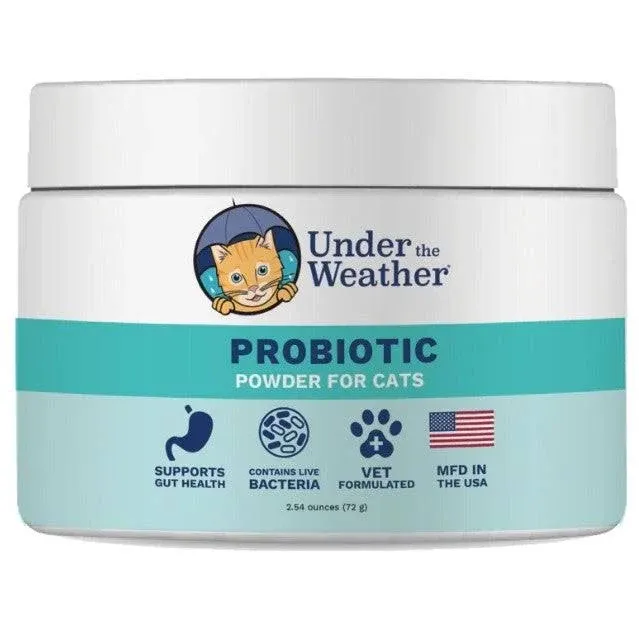 Under The Weather Probiotic Powder for Cats 2.54 oz.