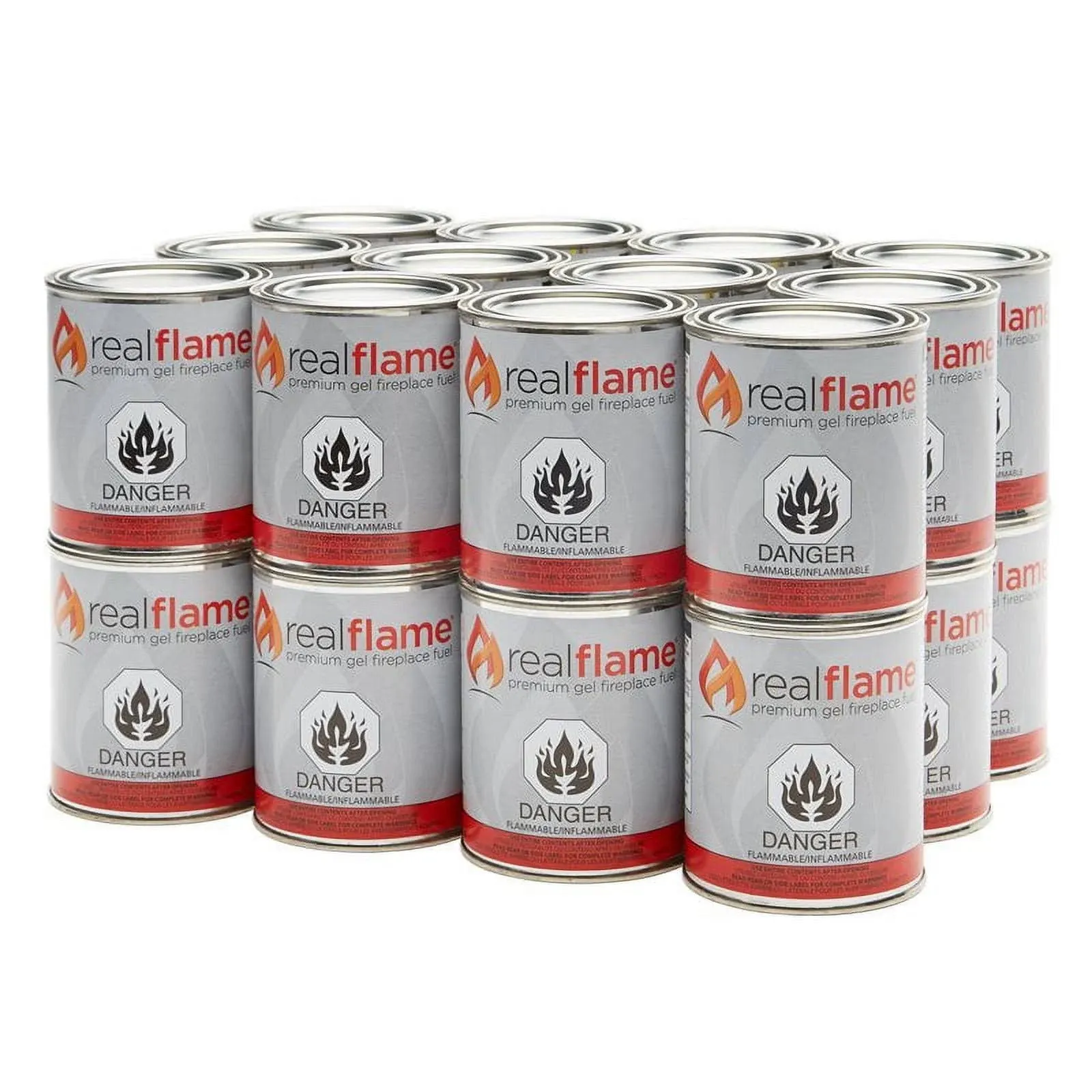 BOWERY HILL 24 Pack of 13 oz Gel Fuel Cans for Fireplace