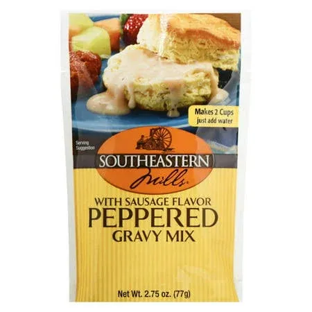 Southeastern Mills Peppered Gravy Mix - Case of 24 - 2.75 oz