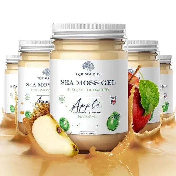 Wildcrafted Sea Moss Gel - TrueSeaMoss 1 Pack / Apple