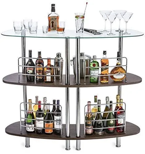 Mango Steam Contemporary Home Bar Liquor Table Modern