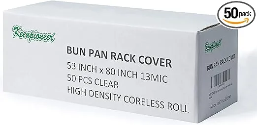 KeenPioneer Disposable Bun Pan Rack Cover Rolls