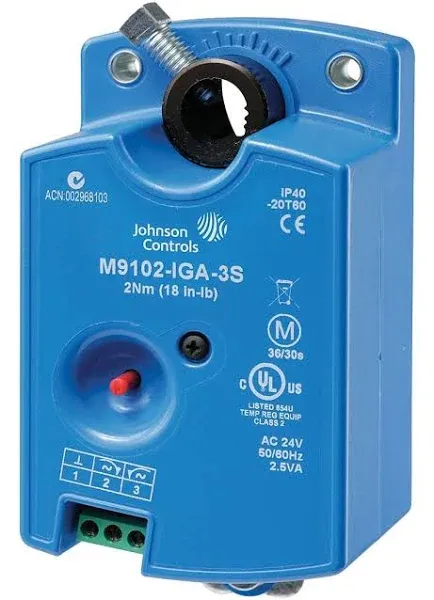 Johnson Controls M9102-AGA-3S Electric Non-Spring Return Floating New