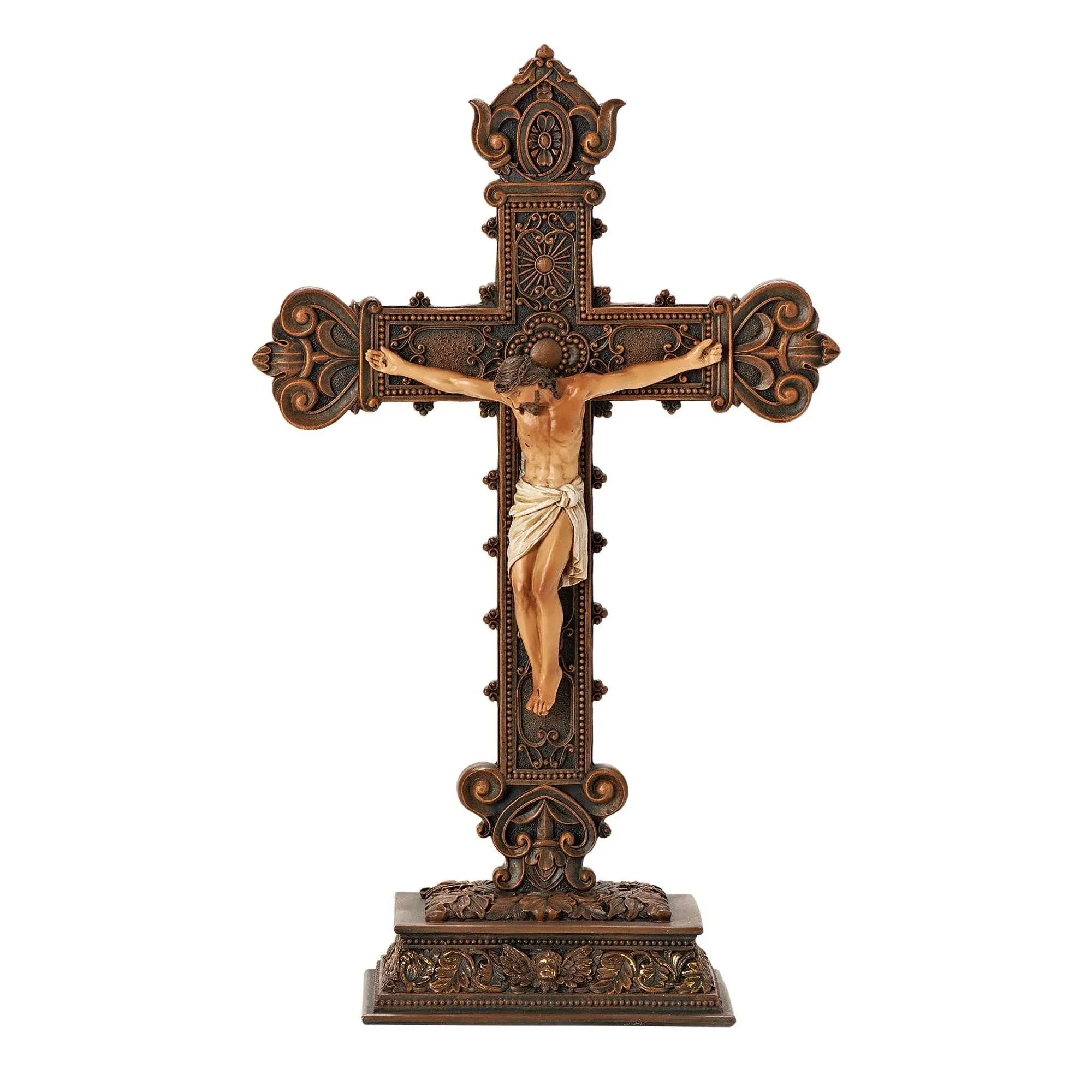 Joseph's Studio Roman 14.5" H Standing Crucifix, Religious Gifts