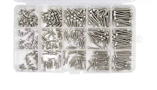 300pcs Metric M2 M2.5 M3 Stainless Steel Hex Socket Head Cap Screws Assortment Kit