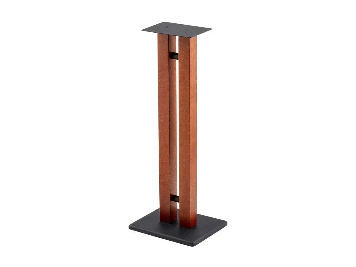 Monolith Speaker Stands - 32 Inch, Cherry (Each), 50lbs Capacity, Adjustable ...