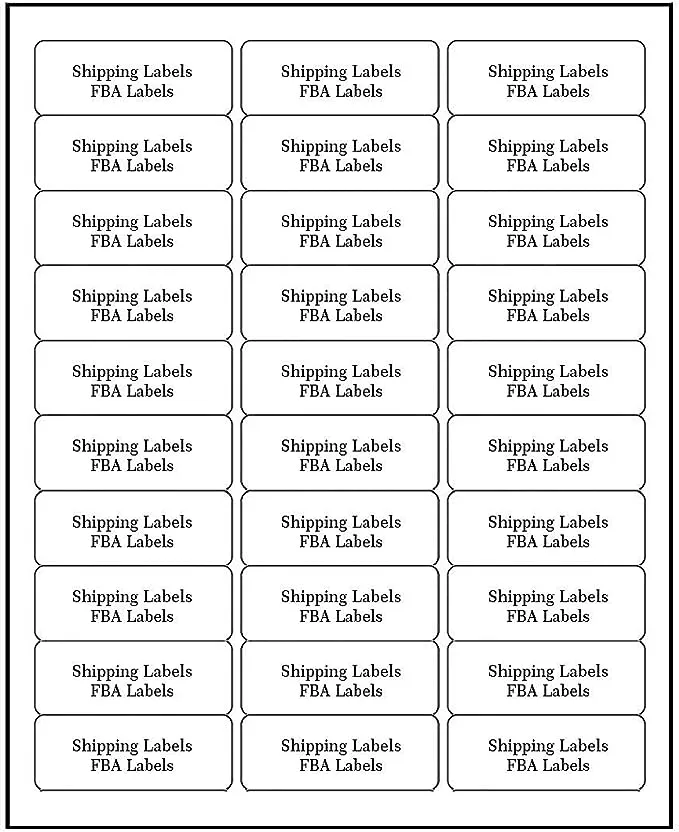 Address Labels for Inkjet Printers 1" x 2-5/8", Pack of 3000 Labels