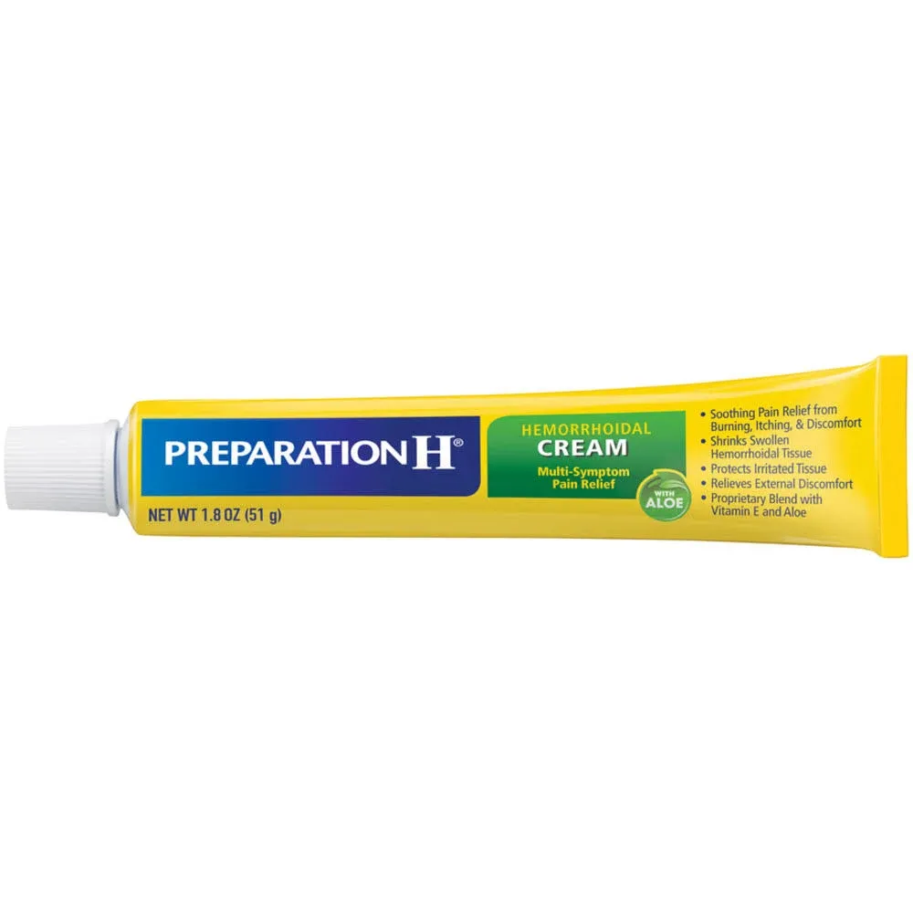 Preparation H Hemorrhoid Symptom Treatment Cream (0.9 Ounce Tube), Maximum Stren