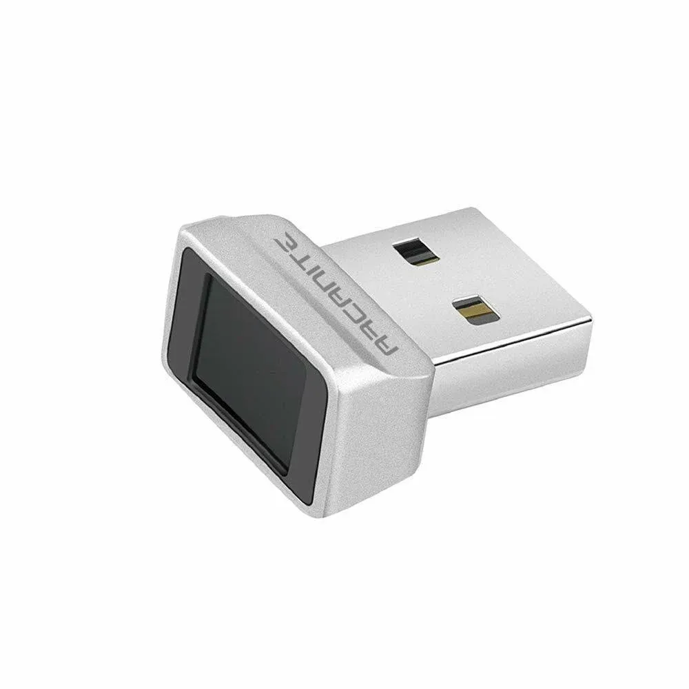 Arcanite USB Fingerprint Reader for Windows 11/10 Hello, 0.05s 360-Degree Sensor Security Device Login, Security Lock