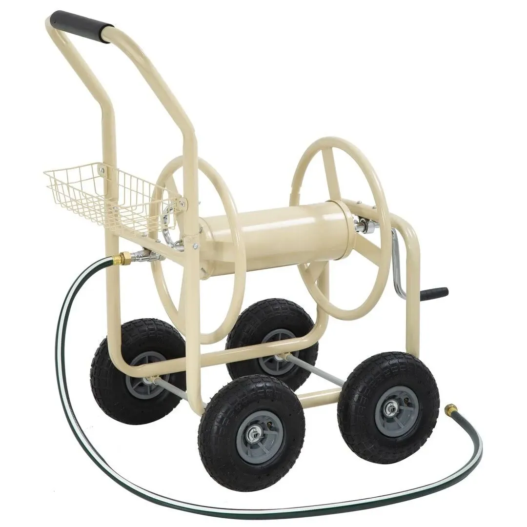 Garden Hose Reel Cart with Wheels Garden Lawn Water Truck Water Planting Cart ...