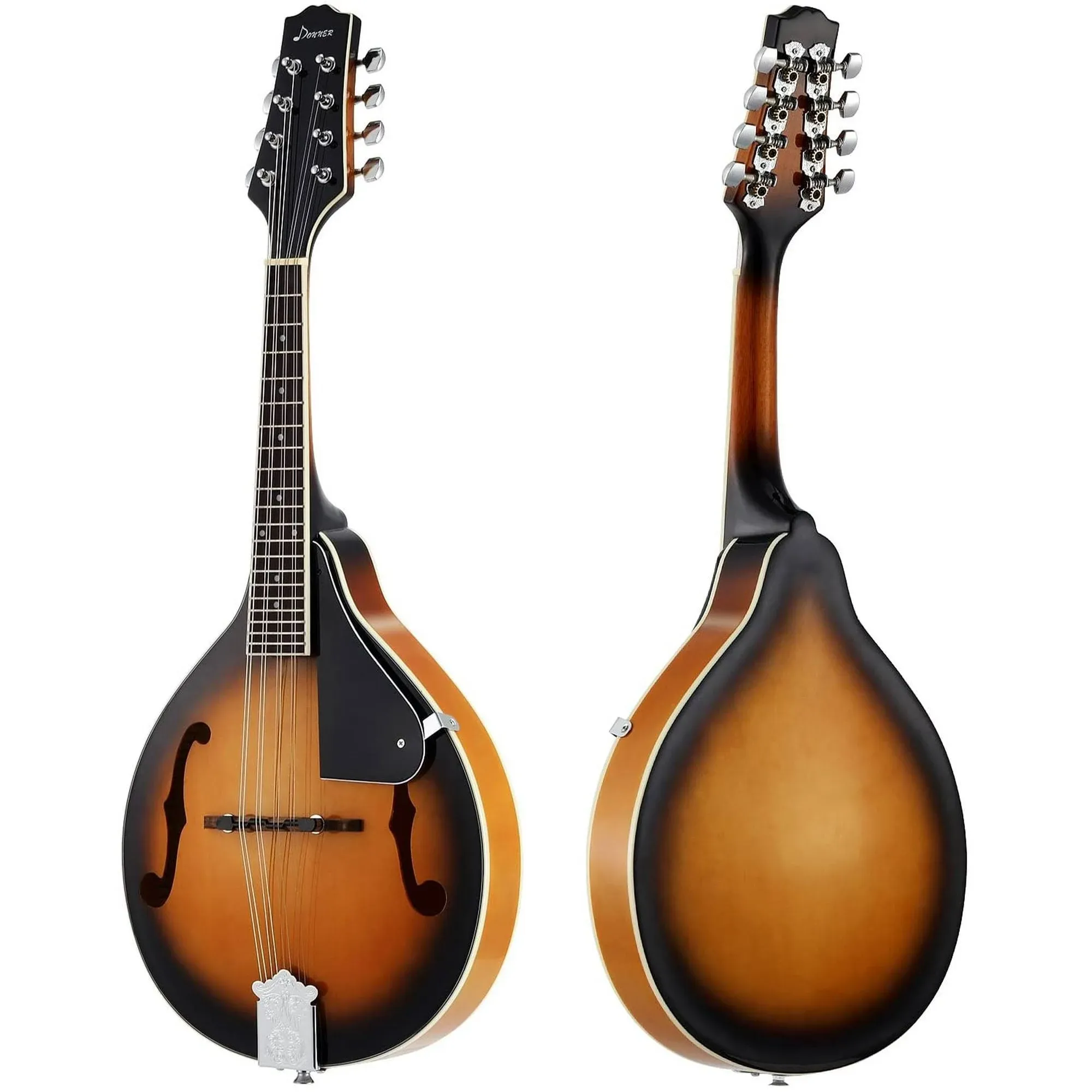 A Style Mandolin Instrument Sunburst Mahogany With Tuner String Big Bag NEW