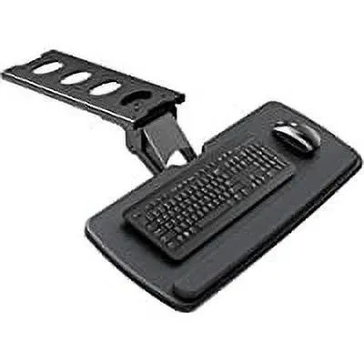 Huanuo Keyboard Tray Under Desk, 360 Adjustable Ergonomic Sliding Keyboard & Mouse Tray, 25" W x 9.8" D, Black