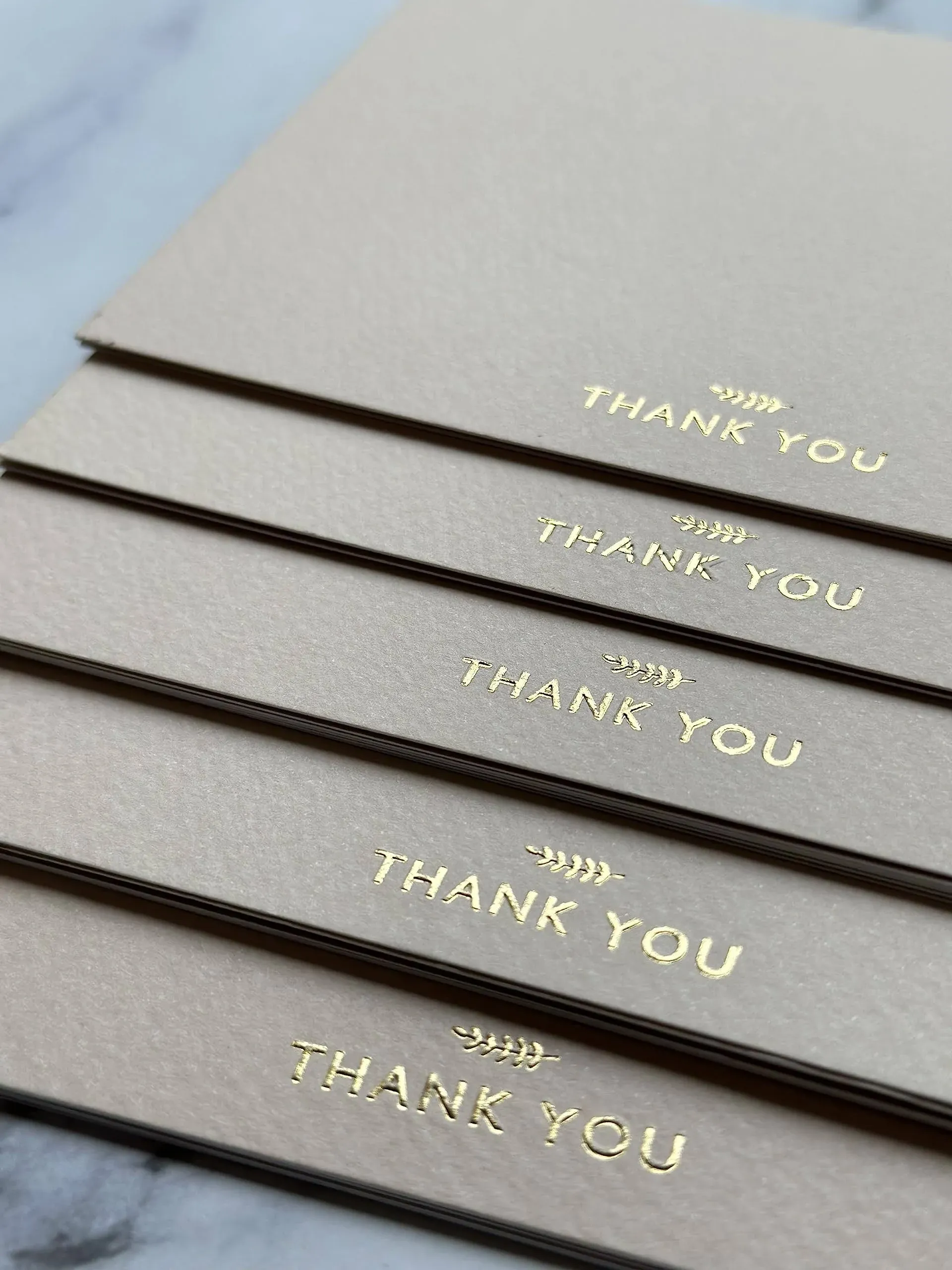 Run2Print (36 Pack) Thank You Cards with Envelopes Gift of 36 Foiled Stickers ...