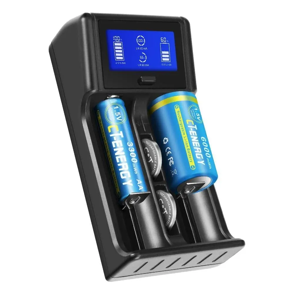 CT-ENERGY C Battery Rechargeable Universal Battery Charger