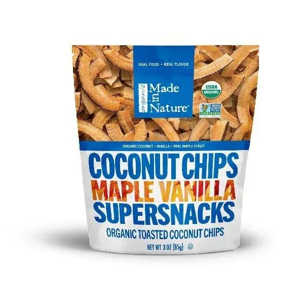 Made In Nature Coconut Smiles with Toasted Cinnamon, Non GMO, No Preservatives or Additives, Vegan, BPA Free, 3 Ounce (Pack of 6)…