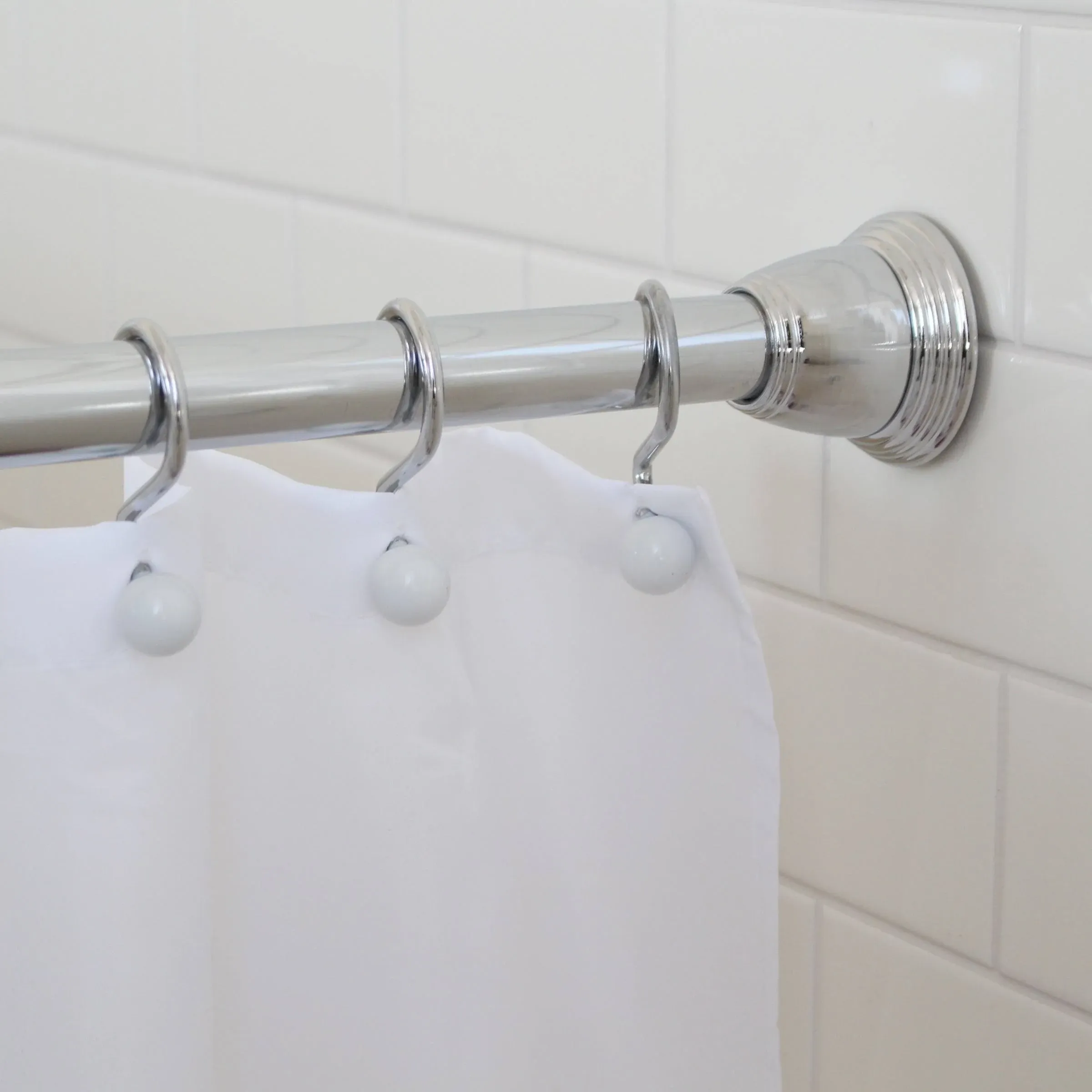 Eire 72" Adjustable Straight Tension Shower Curtain Rod Splash Home