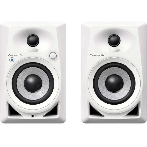 Pioneer DJ DM-40BT-W 4" Bluetooth Desktop Monitor Speakers (pair)- White