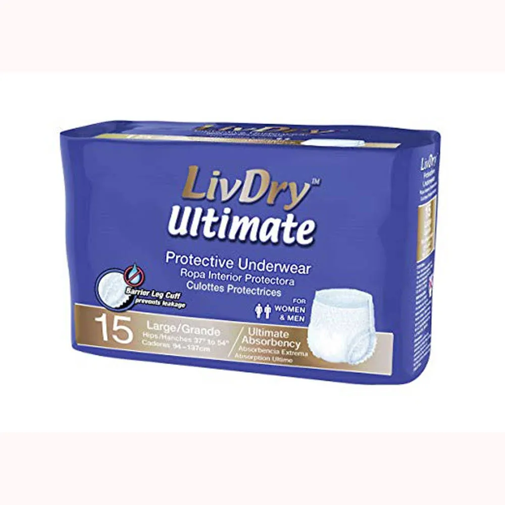 Livdry Ultimate Adult Diapers for Women and Men