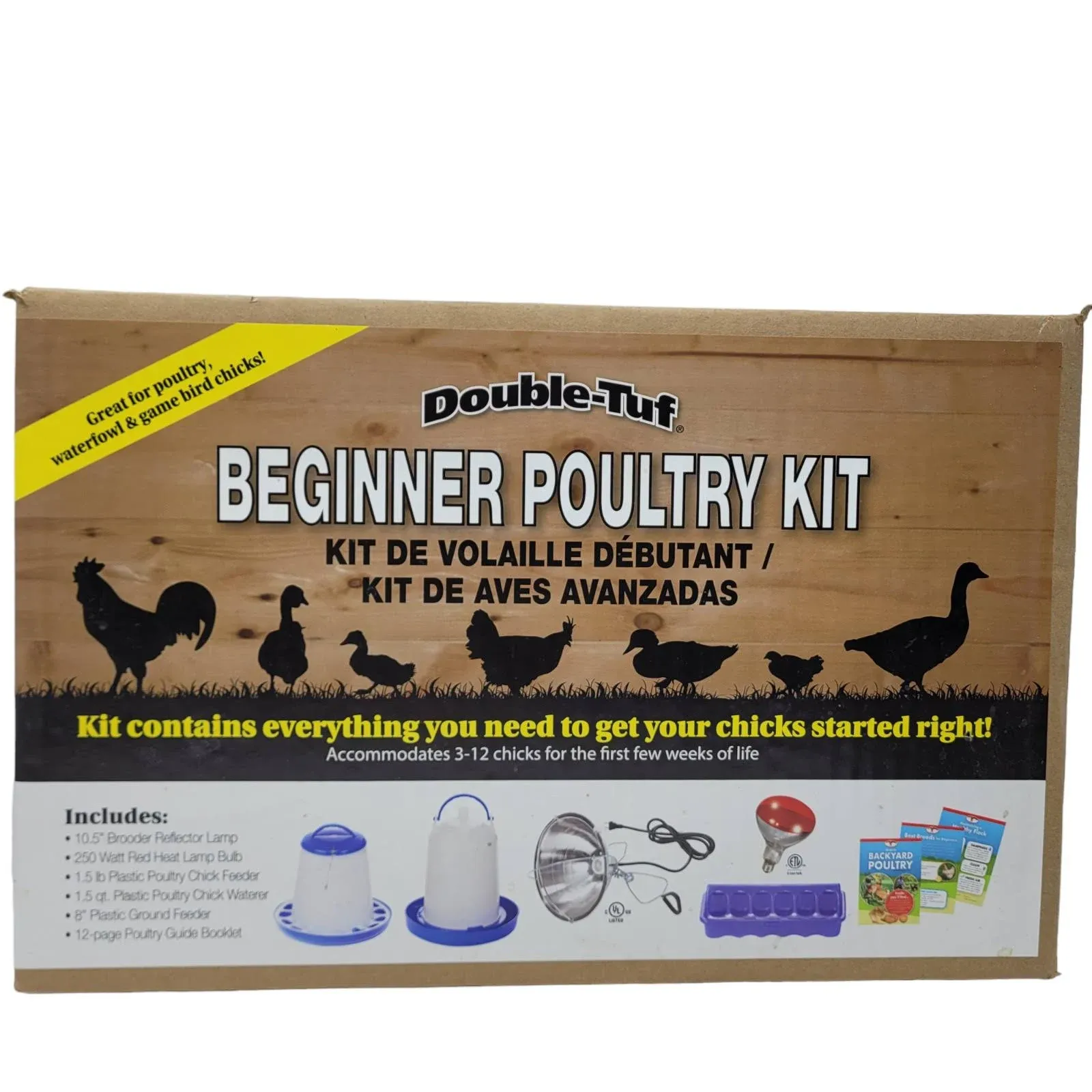 Double-Tuf Chicken and Poultry Starter Kit w/ Book and Accessories (Open Box)