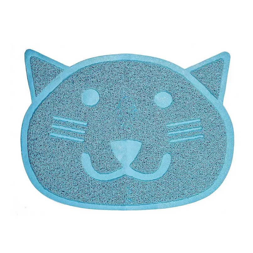 Fresh Step Blue Cat Shaped Litter Trapper Keeper Mat