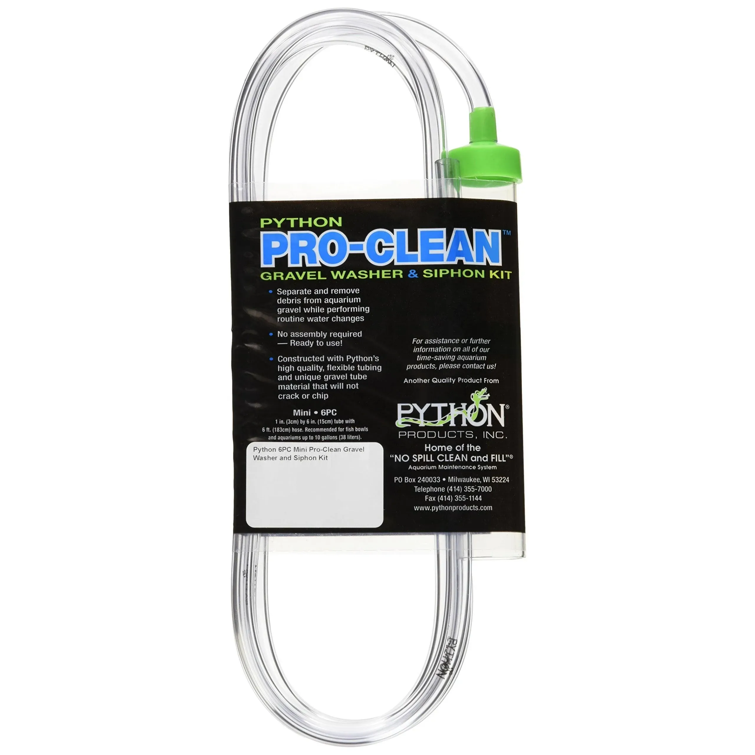 Python Pro Clean-Mini 1" x 6" Tube with 6 ft. Hose