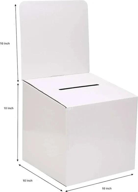 MCB - Medium Cardboard Box - Ballot Box - Suggestion Box - Raffle Box - Ticket ...