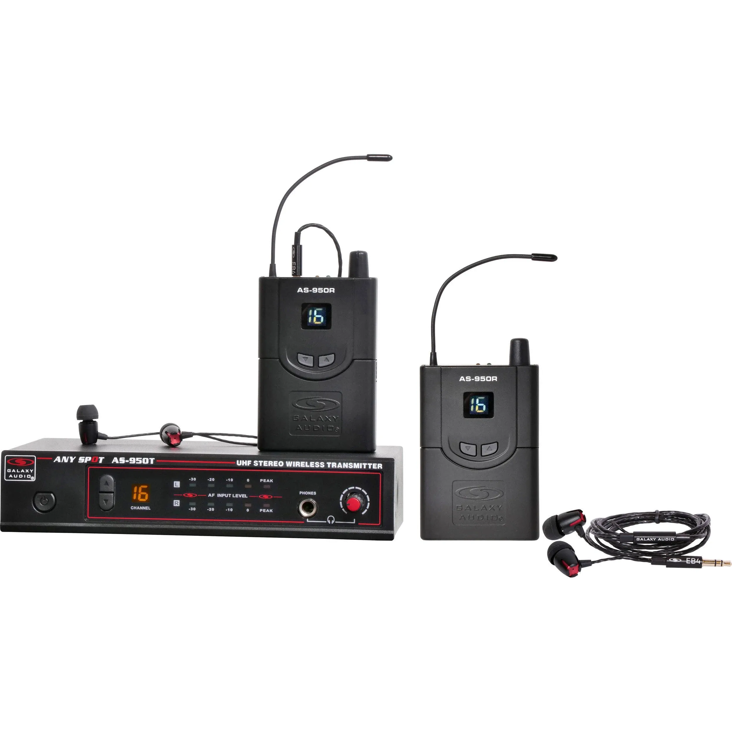 Galaxy Audio AS-950-2 Wireless In-Ear Monitor Twin Pack System - P2 Band