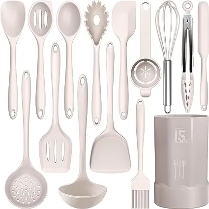 AOTHOD Silicone Cooking Utensils Set