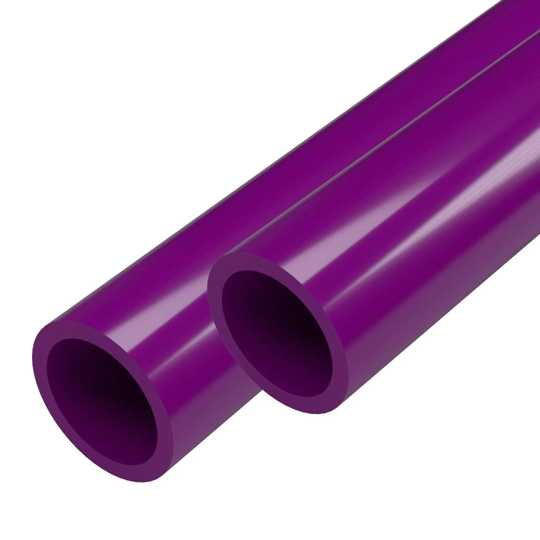 Formufit Furniture Grade PVC Pipe, 40", 3/4" size, Purple (3-Pack)