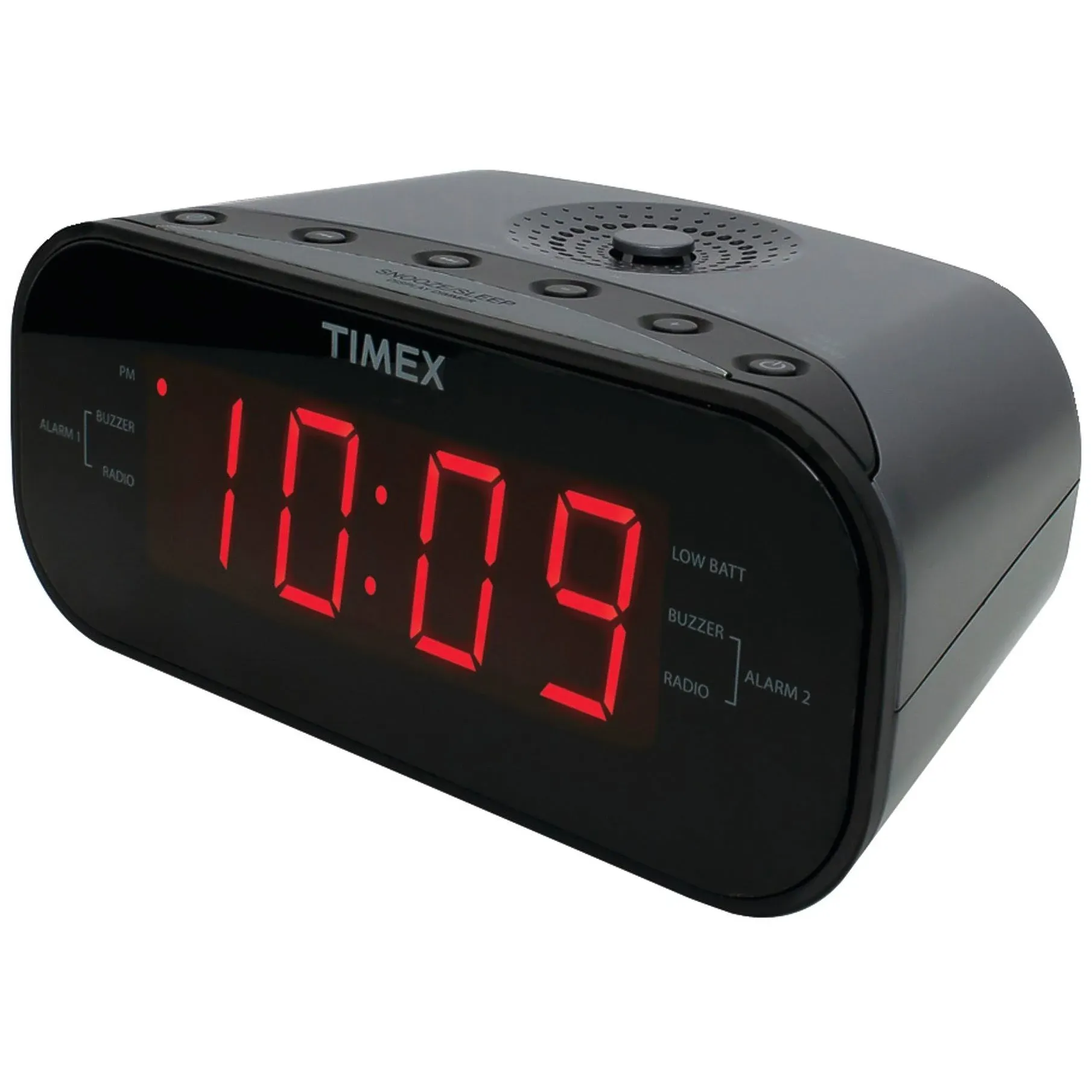 Timex AM-FM Dual Alarm Clock Radio with Digital Tuning (Gunmetal Gray)