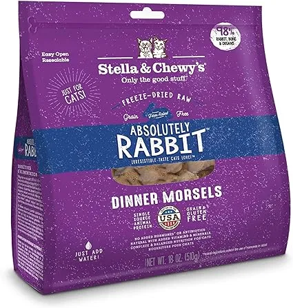 Stella & Chewy's Absolutely Rabbit Dinner Morsels Freeze-Dried Cat Food