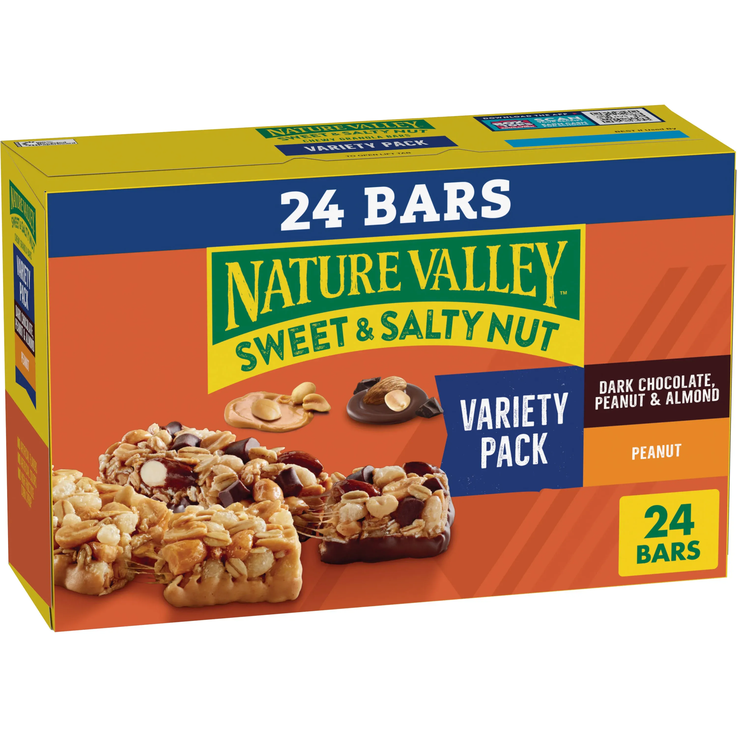 Nature Valley Granola Bars, Chewy, Dark Chocolate, Peanut & Almond/Peanut, Sweet ...