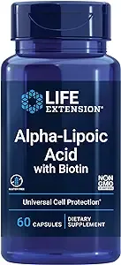 Life Extension Alpha Lipoic with Biotin 250 mg, 60 Capsules