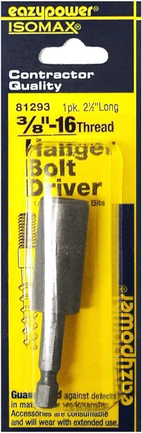 Eazypower 81293 3/8 in. 16 Thread Hanger Bolt Driver