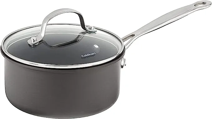 Cuisinart Chef's Classic 619-16 Sauce Pan with Cover, 1.5 qt Capacity, Aluminum