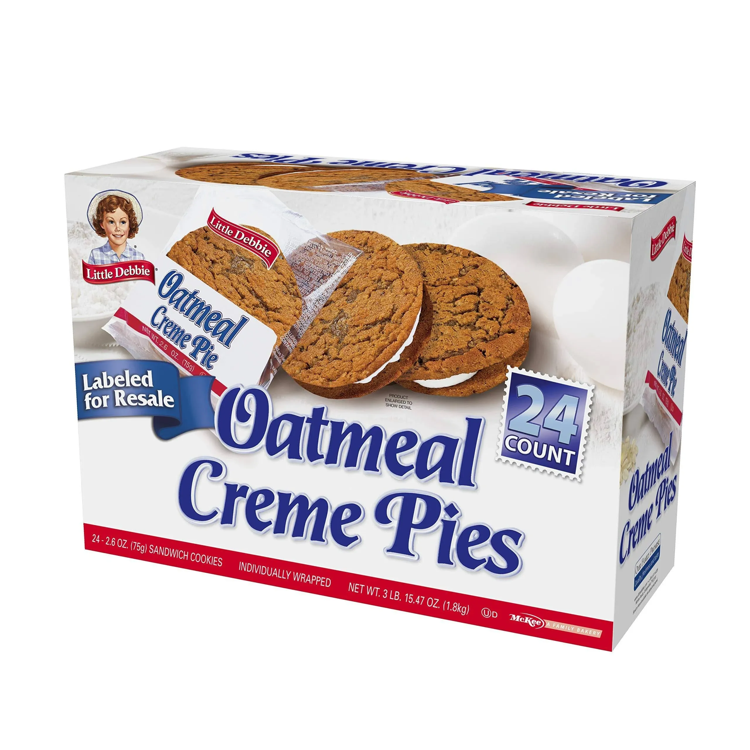 Little Debbie Oatmeal Creme Pies, Vend Size, Club Pack, Pre-Priced - 12 pack, 3 ...