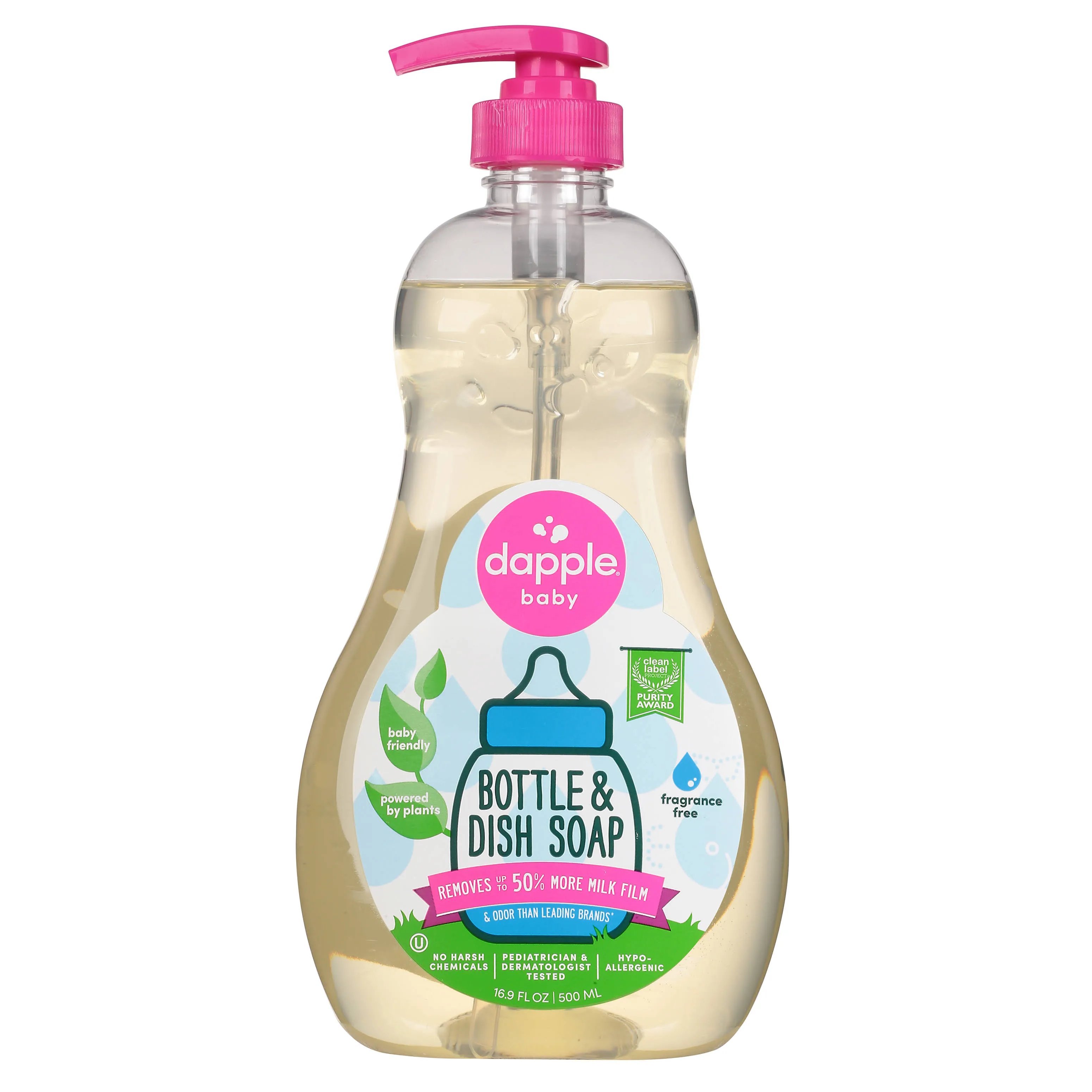 Dapple Unscented Hand Wash Dish Soaps - 16.9 oz bottle