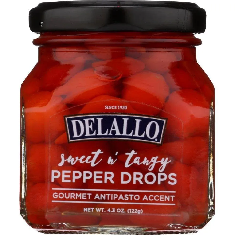 Delallo Pepper Drops, Sweet n' Tangy - 4.3 oz