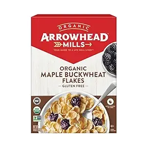 Arrowhead Mills Organic Gluten-Free Cereal, Maple Buckwheat Flakes, 10 oz. Box (Pack of 6) 