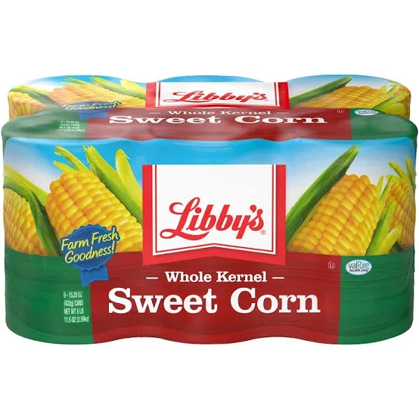 Libby's Whole Kernel Sweet Corn 15.25 oz (6 Pack)