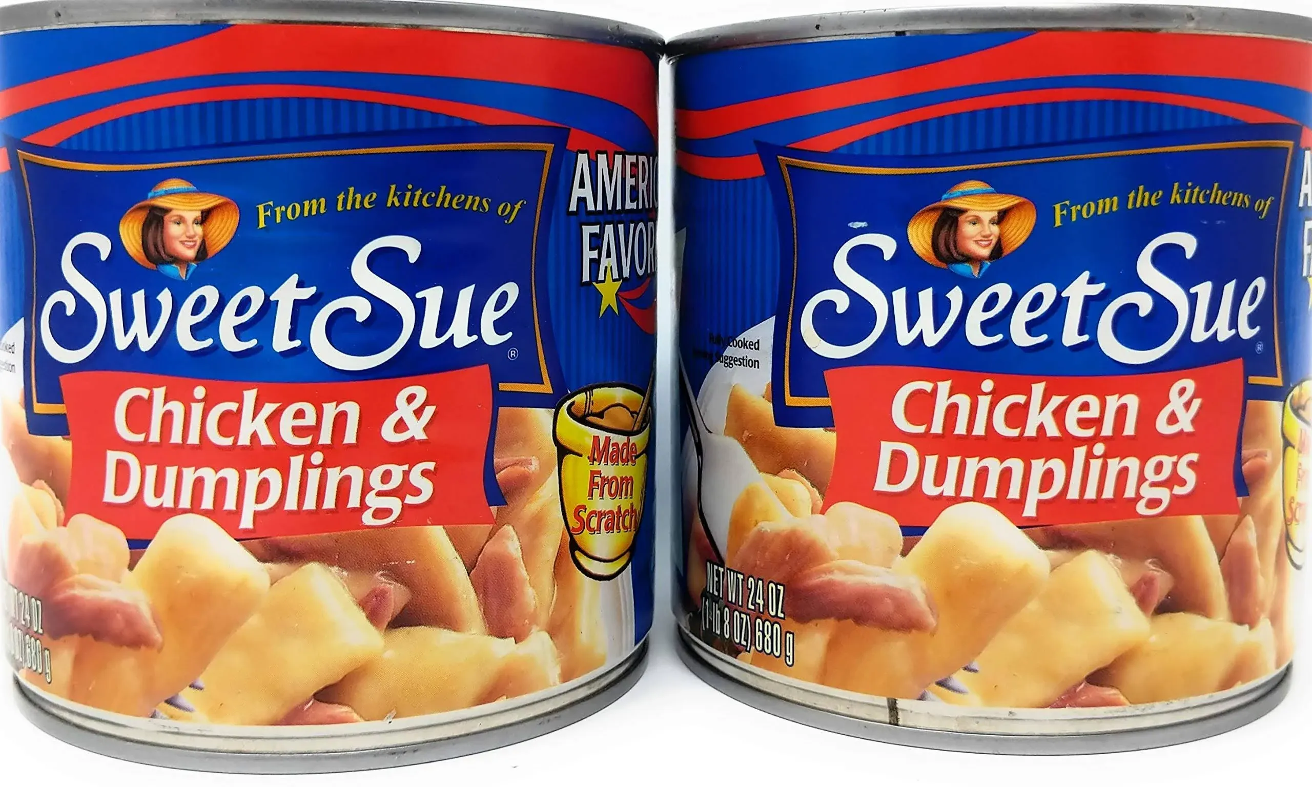 Sweet Sue Chicken and Dumplings, 24oz (680g), Pack of 2 Bundled with A Jfs Recipe ...