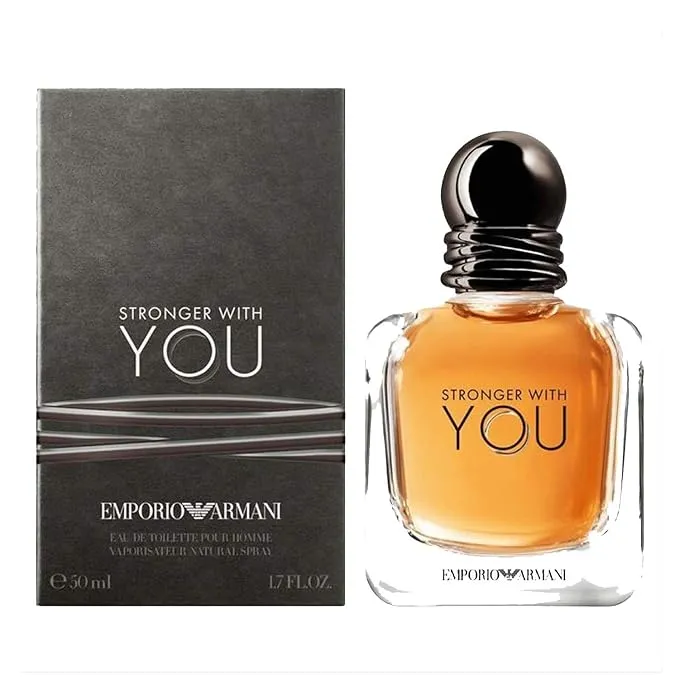 Emporio Armani Stronger With You Eau De Toilette Spray, Cologne for Men, 3.4 Oz