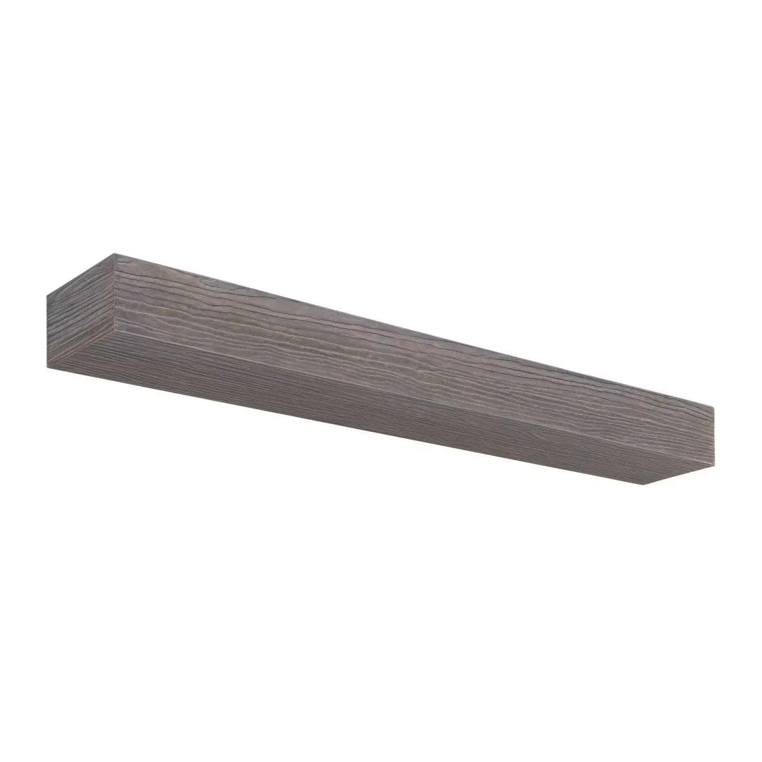 Pearl Mantels NC-60 LITRIVER Zachary Non-Combustible Natural Wood Look Shelf, 60", Little River Finish