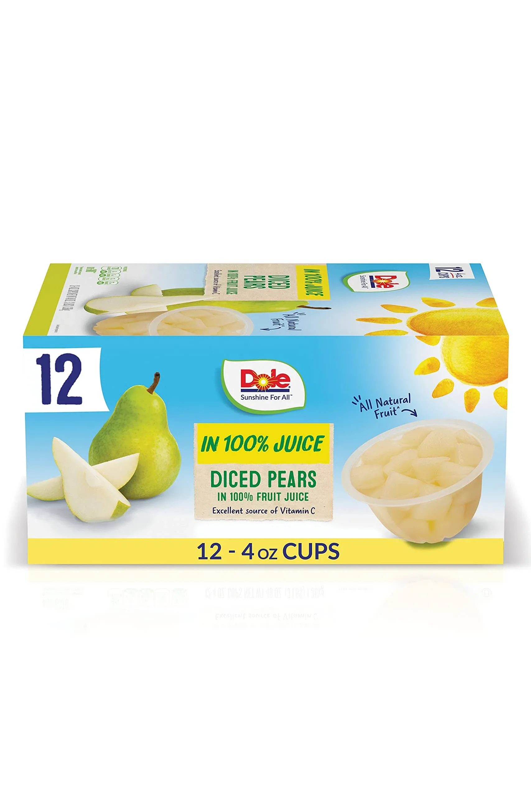 Dole Diced Pears In 100% Fruit Juice