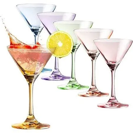 The Wine Savant Luxury Martini Glasses (Set of 6)