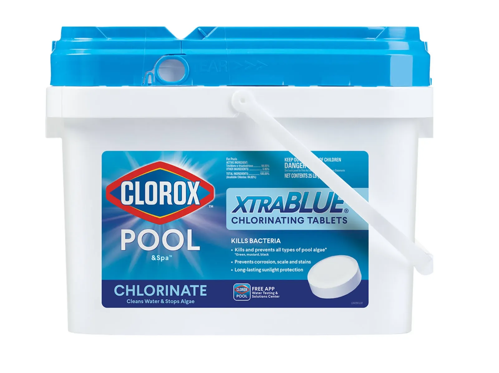 Clorox Pool&Spa XtraBlue 3" Long-Lasting Chlorinating Tablets, 25 lbs